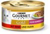 GOURMET GOLD Wołowina z kurczakiem mix kawałków w sosie 85g
