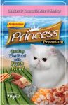Princess Premium Kot Kurczak, tuńczyk i krewetki saszetka 70g