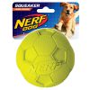 DH-2200 Piszcząca piłka nożna NERF dla psa - L zielona/ czerwona