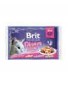 Brit Premium Fillet dinner plate mix smaków w galaretce dla kotów 4 x 85 g