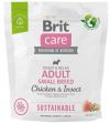BRIT CARE DOG SUSTAINABLE ADULT SMALL CHICKEN INSECT 1 KG