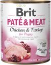 BRIT PATE & MEAT PUPPY CHICKEN & TURKEY 800G