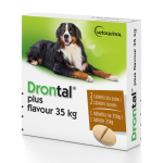 Drontal Vetoquinol +35kg - Dwie tabletki dla dużych psów na odrobaczanie
