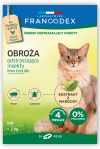 FRANCODEX Obroża dla kotów powyżej 2 kg odstraszająca insekty - 4 miesiące ochrony, 43 cm